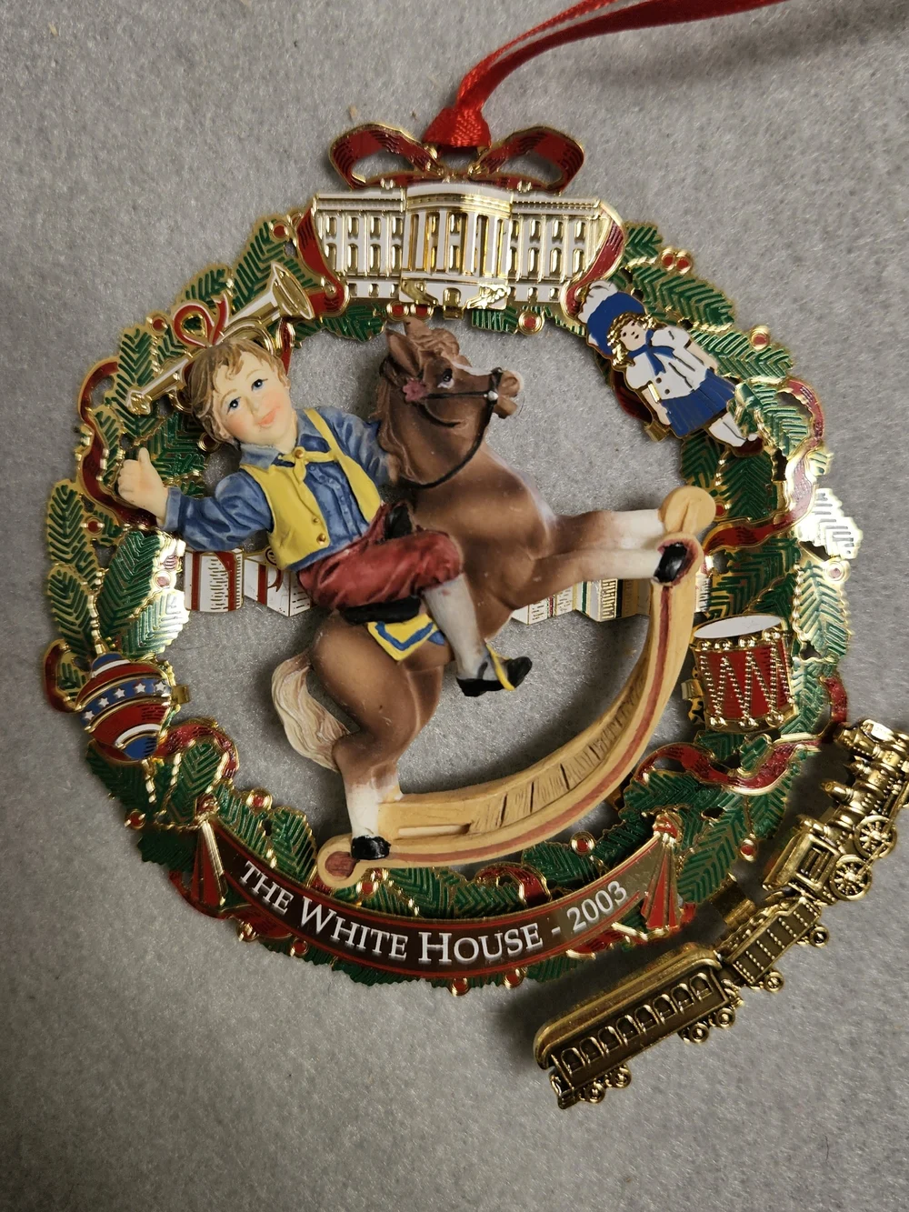 2003 Official White House Christmas Ornament Grant Edition